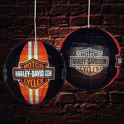 Harley - Black Rice Paper Lamp