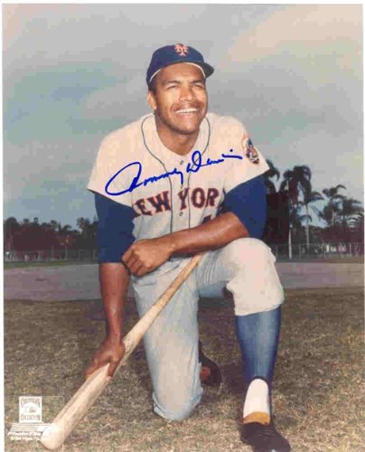 Tommy Davis Autographed/Hand Signed New York Mets 8x10 Photo