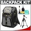 Nikon Digital SLR Camera & Laptop Backpack + Tripod + Cleaning Kit for D40, D60, D3000, D3100, D5000, D5100, D7000, D300s, D3 & D3s