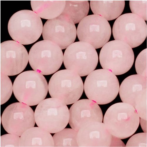 Rose Quartz Gemstone Round Pink Beads 6mm 15.5 Inch Strand
