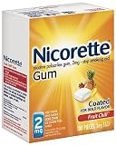 Nicorette Nicotine Polacrilex Gum, 2 mg, Fruit Chill, 100-Count Box Nicorette Nicotine Polacrilex Gum, 2 mg, Fruit Chill, 100-Count Box