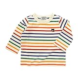 ダブルＢ(mikihouse) Everyday Double_B ボーダー長袖Ｔシャツ 80cm マルチ(87）