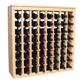 64 Bottle Deluxe Cabinet Style Wine Rack (Ponderosa Pine) by Wine Racks America