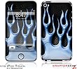 iPod Touch 4G Skin - Metal Flames Blue by WraptorSkinz