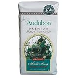Audubon Premium Shade Grown Coffee, Shade Song French Roast Ground, 12-Ounce Bags (Pack of 3)