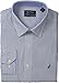 Nautica Men's Stripe Point Collar Dress Shirt