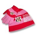 Girl's Disney High School Musical Striped Knit Hat and Gloves Set (7-14_