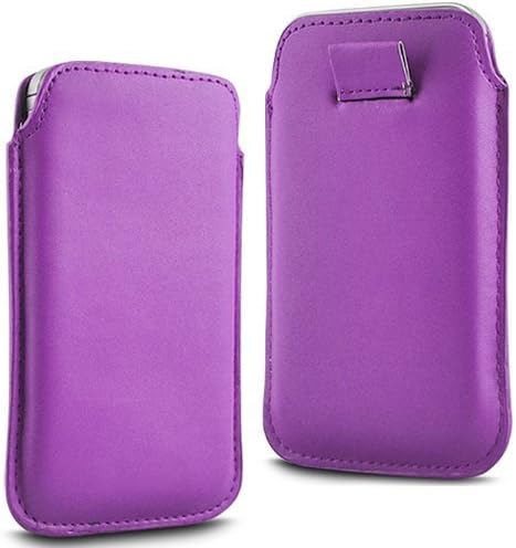 N4U Accesoories Twin Value Pack - 2 X Light Purple Superior Pu Soft Leather Pull Flip Tab Case Cover Pouch For Samsung Galaxy Leo Apollo I5801