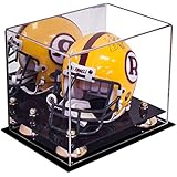 Deluxe Acrylic NFL / NCAA Collectible Mini Helmet Display Case with UV Protection