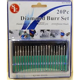 SE 20 pc. Diamond Burr Set