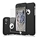 iPhone 7 Case, Vancke Ultra Thin 360 Degree Full Protection Hard Case with Tempered Glass Screen Protector for iPhone7 4.7inch (Black)