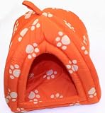 NEW SMALL CAT OR DOG PAW PRINT PET BED HOUSE DOGS CATS