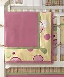 4-Piece Bubble Gum Crib Bedding Set by Banana Fish