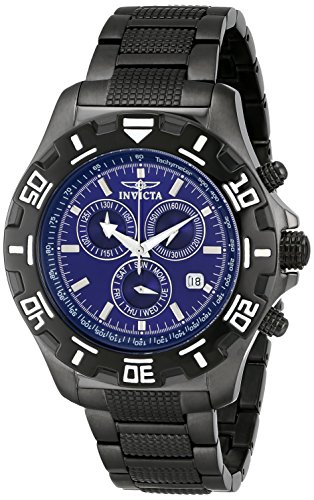 Invicta Men's 6411 Python Collection Chronograph Gun Metal Stainless Steel Watch
