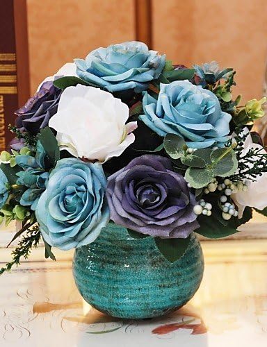 H12 " Set Decoration Floral Style Ceramic Vase