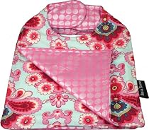 Bella Tunno Reversible Bib in Mosaic Sky / Pink Moons