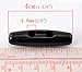 HOUSWEETY 20PCs Black 2 Holes Resin Toggle Sewing Buttons 4x1.1cm(1 5/8