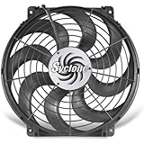 Flex-a-lite 398 Syclone Black 16" S-Blade Reversible Electric Fan