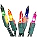 Noma/Inliten-Import 50 Count Multi Color Light Set 4051-88 Christmas Lights Miniature End To End