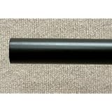 1-3 8 inch Wood Smooth Drapery Rod in Black Finish - 8' long [CAPITOL CITY LUMBER] by 
