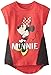 Disney Girls' Minnie Mouse Space Dye Top with Chiffon Inserts