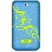 iLuv iCC603BLU Silicone Case with Flame Pattern for iPod Touch 3rd Gen in Blue