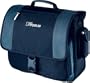 Targus Vibe Deluxe Messenger Case Designed for 15.4 Inch Laptops RG0316 Black with Steel Blue