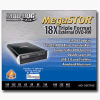 Mad Dog Multimedia MD-18XTFAE MegaStor Triple Format Double Layer DVD Drive