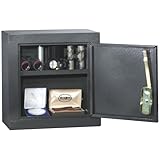 HOMAK HS10003025 Upper Add On Security Cabinet, Silver Vein