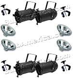 Par 46 Cans, 200w Par46 Narrow Spot Lamps, C-Clamps (L555)
