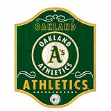 MLB Oakland Athletics 11-by-13 Wood Sign