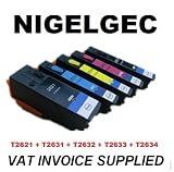 SET OF 5 XL COMPATIBLE INK CARTRIDGES FOR USE IN EPSON Expression Premium XP-600 XP-605 XP-700 XP-800 26 26XL BLACK PHOTO BLACK CYAN MAGENTA YELLOW, CHIPPED AND READY TO GO & FULLY GUARANTEED