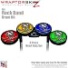 Chrome Skull on Colors Skin by WraptorSkinz fits Rock Band Drum Set for Nintendo Wii, XBOX 360, PS2 & PS3 (DRUMS NOT INCLUDED)