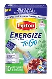 Lipton To Go, Energize Blueberry Pomegranate, 10-count, 0.03-Ounce Boxes (Pack of 6)