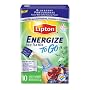 Lipton Green Tea To Go, Energize Blueberry Pomegranate, 10-count, 0.04-Ounce Boxes (Pack of 6)
