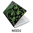 Netbook Skins Fits Acer, Asus, MSI, HP, Samsung - Weeds Black