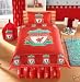 Rote Liverpool Football Club Bettw�sche Border Crest des englischen Premier League Fu�ballclubs mit 
2 Bord�ren und gro�em You