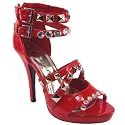 Womens Diamante & Stud High Heel Sandals