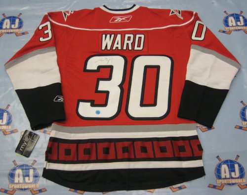 CAM WARD Carolina Hurricanes Signed RBK Hockey JERSEY