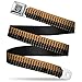 BUCKLE-DOWN INC. Unisex-Adults Buckle-Down Seatbelt Belt Bullets Regular, Bullets2 Orange/Black, 24-38 Inches