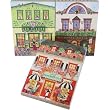 Bougainville Cafe, Coffee House and Florist Assortment Houses and Homes Magnetic Mini Purse Notepads