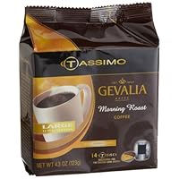 Gevalia Morning Roast Coffee (Medium, 12-Ounce Servings), 14-Count T-Discs for Tassimo Coffeemakers (Pack of 2)