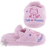 Pink Little Princess Kitty Slippers for Toddler Girls