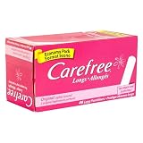 Carefree Longs Pantiliners, Lightly Scented, 46-Count Boxes (Pack of 6)