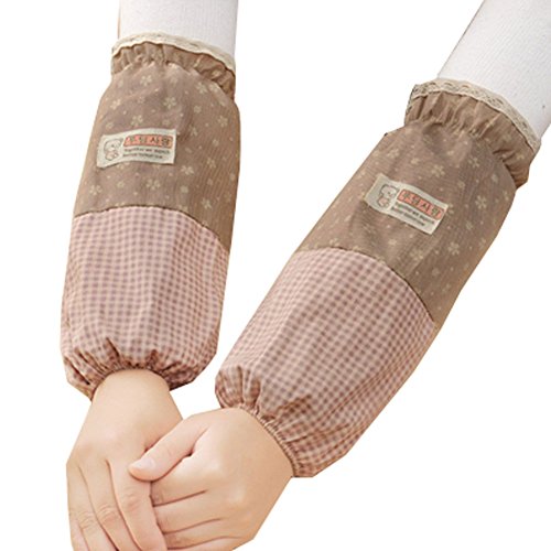 Practical Dirtproof Oversleeves Sleevelet Arm Sleeves Arm Cover, Purple&Grey