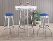 3 Piece 50s Bar Stool Set By Coaster Furniture