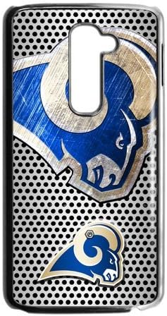 Get Your Own Style Of Snap on Hard Slim Cover Case Otterbox For LG G2 - Suitable For AT/T - American Football Team St. Louis Rams in Metal Iron Steel Background Style