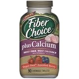 Fiber Choice Plus Calcium, Sugar Free, Assorted Berry, 90 Chewable Tablets
