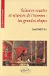 Sciences exactes et sciences de l'homme : Les grandes �tapes