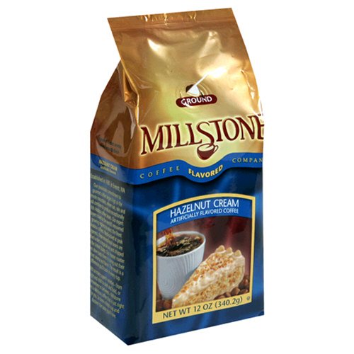 Millstone Hazelnut Cream Ground Coffee, 12 Ounce Package (Pack of 2)